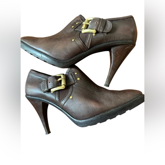 Michael Michael Kors Leather Almond Toe Bootie 8M - Picture 1 of 9